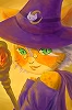 ねこ魔導師。帽子のマークはしゃべるのだ。（帽子ありver）:iPhone Art