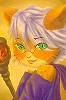 ねこ魔導師。魅了の魔法を使うのだ。（帽子無しver）:iPhone Art